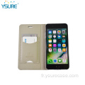 Ysure dames authentine en cuir flip mobile tiphone couvercle